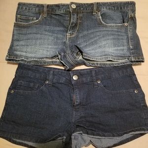 Forever 21 and Aēropostale shorts.